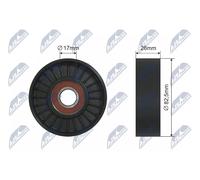 NTY Poulie-tendeur courroie trapézoïdale RNK-KA-009 pour KIA Opirus GH 3.5