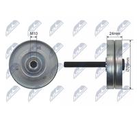 Galet tendeur de courroie d'accessoire pour SEAT | 03D145276A, FI15080, 30364