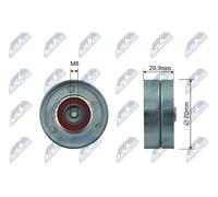 NTY Poulie-tendeur de courroie trapézoïdale RNK-WW-030 pour VW