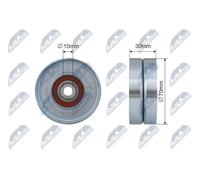 NTY RRK-TY-008 Galet enrouleur de courroie d'accessoire