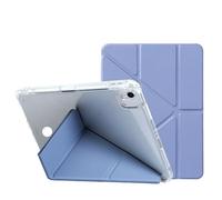 NTYHNFMIH Lanshui Accessories 3-Y-Foldable Stand Protective Case with Pen Slot Suitable for iPad Air7/ air6/air5 10.9/Pro 11 inch Universal(Lavender Purple)