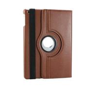 NTYHNFMIH Lanshui Accessories Lychee Pattern Protective Cover 360° Rotating Leather Case Suitable for iPad Mini 7 2024/mini6 2021 8.3 inches Universal(Marron)