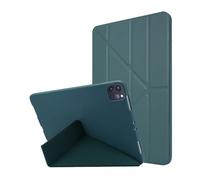 NTYHNFMIH Lanshui Accessories Y-Fold Foldable Bracket Cover, TPU Soft Silicone Shell Suitable for iPad Pro 13 inches 2024(Dark Green)