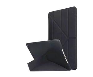 NTYHNFMIH Lanshui Accessories Y-Fold Foldable Bracket Cover, TPU Soft Silicone Shell Suitable for iPad Pro 11 inches 2024(Noir)