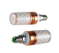 NTYHNFMIH Lanshui, Paquet de 2 ampoules de maïs LED Ac/Dc12V-60v E27/E14/B22 12W, projecteur de bougie(Warm White E14,Ac Dc 24v-36v)