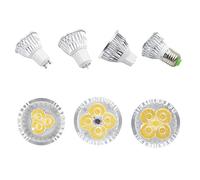 NTYHNFMIH Pack de 10, projecteur LED DC12V 3W/4W/5W MR16 lampe à coque en aluminium(4W green)