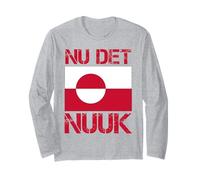 Nu det Nuuk! C'est Assez Maintenant ! Drapeau du Groenland Manche Longue