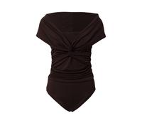 NU-IN Shirtbody brun foncé, Taille XS