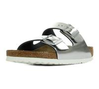 Nu-pieds - Birkenstock - Arizona - Argent, blanc, marron - Synthétique - Boucle de serrage 40