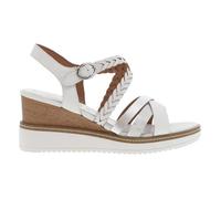 Nu-pieds cuir talon compensé haut Tamaris blanc - TAMARIS - Blanc - Compensé - Cuir 39