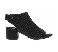 Nu-pieds femme - Rieker - Noir - Talon décroché moyen 5,5 cm - Boucle de serrage - Tressés 38