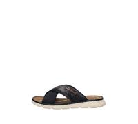 Nu pieds homme - BUGATTI - Ref 62901 - Cuir - Bleu foncé - Talon 3 cm 40