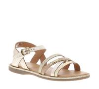 Nu-pieds INAYA E cuir - LES TROPEZIENNES - Fille - Or - Jaune - 2 cm - Boucle de serrage - Basse - Adulte - Plat 28