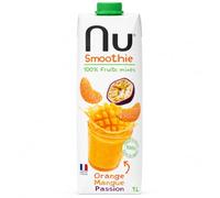NU Smoothie - Orange Mangue Passion - 100% Fruits Naturels Mixés - 10x1L