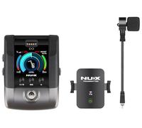 NU-X | B-6 Pro Système de microphone sans fil pour saxophone et trompette | Audio numérique professionnel 2,4 GHz avec émetteur rechargeable, boucle d'effets, accordeur et préréglages EQ