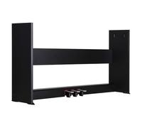 NU-X Support en bois de qualité supérieure avec système intégré à 3 pédales pour pianos numériques NU-X NPK-10 et NPK-20 | Support robuste et élégant avec finition noire élégante