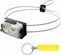 Nu21 Lampe Frontale D'extérieur Ultra Légère 360 Lumens Double Faisceau Rechargeable Usb-C (Jaune)