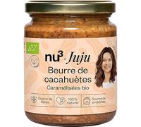 NU3 Beurre de Cacahuètes Caramélisées Bio x Jujufitcats Aliment 250 g