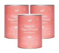 nu3 Bio Vegan Protein Shake Vanille-Framboise Poudre 3x400 g