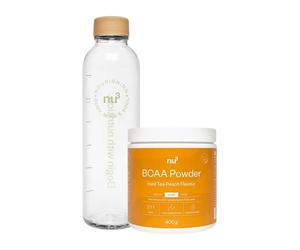 nu3 bouteille d'eau + BCAA Ice tea peach Poudre 1 pc(s)