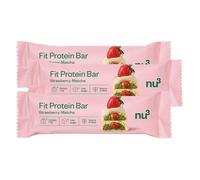 nu3 Fit Protein Bar Fraise-Matcha Aliment 3x55 g