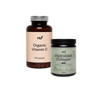 nu3 Hydrolysat de collagène organique + Premium Vitamine C Set(S) 1 pc(s)
