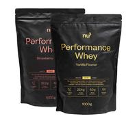 nu3 Performance Whey fraise + vanille Poudre 2x1000 g