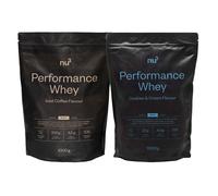 nu3 Performance Whey set Iced Coffee & Cookies-Cream Poudre 2x1000 g