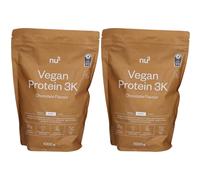 nu3 Vegan Protein 3K Shake, chocolat Poudre 2x1000 g