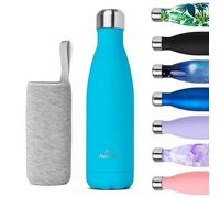 Nuactiv Bouteille Isotherme 500ml en Acier Inox - Garde 24h Froid & 12h Chaud - Gourde Double Paroi Sans BPA Étanche Réutilisable pour Voyage, Randonnée, École, Sport, Fitness & Usage Quotidien