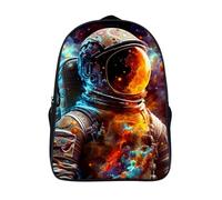 Nuage de Mars Voyage Sac Dos Imprimé Solide Et Robuste Cool Imperméable École Sacs 2 Compartiment Astronaute Imprimé 3D Sac À Dos-16,12 Ans Et Plus Garçons Filles Pour Les Voyages Les Affaires