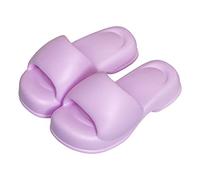 Nuage Diapositives Belles pantoufles à fond épais Femme Été Frais Usure externe Fée Macaroon Europe Et États-Unis Maison Doux Élastique Un Mot Traîner Chaussures De Douche Extérieur(Violet,40-41)