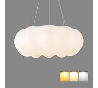 Nuage flottant suspendu lumière LED nuage plafonnier plafonnier chambre d'enfant plafonnier avec fil de suspension pour chambre, salon, chambre garçons filles, 15W, 3 éclairages
