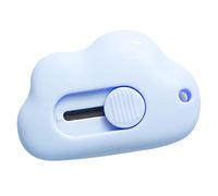 Nuage Forme Mini Art Cutter Portable rétractable Couteau Manuel Coupe Papier pour enveloppes Plastique Express déballage Fournitures de bureau Mini couteau de beauté (Bleu)