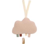 Nuage musical Little Universe tricoté beige-rose poudré