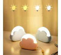 Nuage Veilleuse LED Rechargeable USB Jaune Blanc