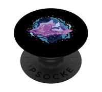 Nuages de nébuleuse et étoiles dans l'espace PopSockets PopGrip Adhésif
