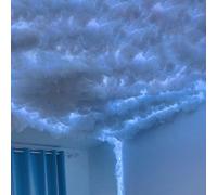 Nuages lumineux LED, lumière 3D créative à faire soi-même, veilleuse d'ambiance colorée pour chambre à coucher et salle de jeux
