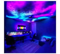 Nuages lumineux LED pour plafond, nuage géant 3D, lampe RVB pour plafond mural, lumières LED pour chambre à coucher, salle de jeux, bar, fête, chambre à coucher, 5 m