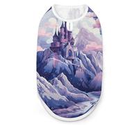 Nuages Over The Castle Chemise pour chien à séchage rapide Respirant T-shirt doux extensible sans manches Vêtements pour chien 2XL
