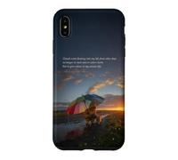 Nuages sur Le Ciel du Soir - Art représentant Gentle and Hope on a pluvieux Day Coque pour iPhone XS Max