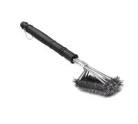 NUALLY Brosse À Gril, INOX Accessoires De Brosse À Griller for Barbecue en Fil Brosse De Nettoyage De Filet De Barbecue Extérieur (Couleur : Four Headed)