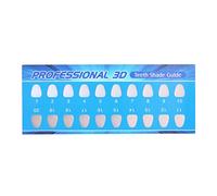 Nuance des dents 20 couleurs Tableau de blanchiment Outil dentaire pour nettoyage professionnel des dents Faux Fournitures de soins bucco-dentaires