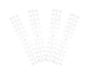 Nuancier de Manucure en Silicone à Points, 5 Ensembles Transparents | Gel Polish et Pigments Nail Art, Entraînement Salon, Repérage Facile des Teintes, Usage DIY