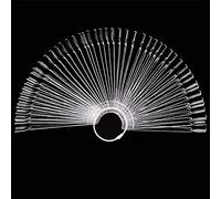 Nuancier Ongles 50 Pièces, PKOUVOO Ongles Faux Présentoir Outils de pratique des ongles Palette de couleurs Pour la conception de la pratique des ongles… (Transparent-2)