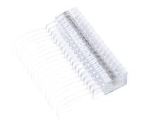 Nuancier Ongles Magnétique Acrylique 40 Couleurs, Présentoir Compact | Base Aimantée Incluse, Bâtonnets Transparents Amovibles, Usage Table pour Techniciens et Étudiants, 1 Set