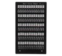 Nuancier Ongles Magnetique en Acrylique Noir, Panneau Amovible | Plaque de Présentation pour Ongles, Présentation de Couleurs de Vernis à Ongles, Usage Salon et Maison, Facile à Changer