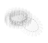 Nuancier Transparent pour Vernis à Ongles 10Pcs en Plastique, Palette Pratique pour Manucure et Nail Art, Support d'Entraînement pour Affichage de Couleurs