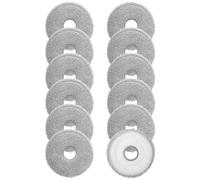 Nuangoo Lot de 12 chiffons compatibles avec pour Dreame X50/X40/L40s Pro/L50 Pro/L10s/L10s Ultra, pour Xiaomi X20 Pro/Max, tampons rotatifs en microfibre haute densité pour balai à franges