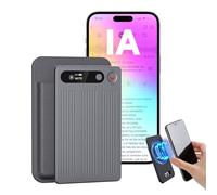 NUASI Enregistreur Vocal IA, avec Étui magnétique Dictaphone Enregistreur Vocal - Contrôle par App, Traducteur & Transcription & résumé, Prise en Charge de 80+ Langues Conçu pour Conférences Appels